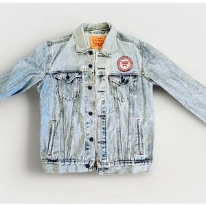 Vintage Levi's Classic Trucker Jacket Light Stone Blue Wash Denim Men’s Medium